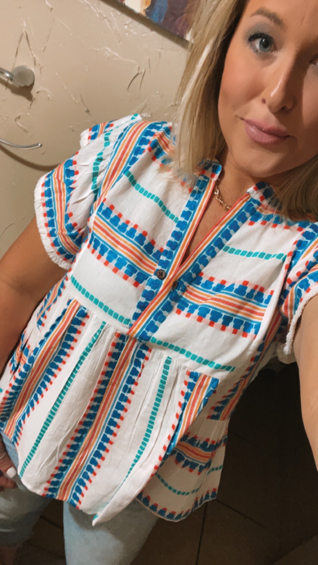 THML Bright Pattern Top
