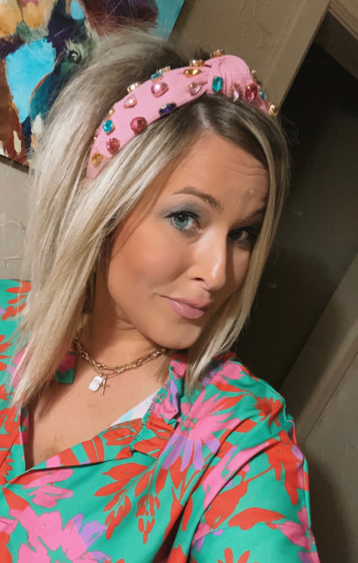 Multi color Stone Headband