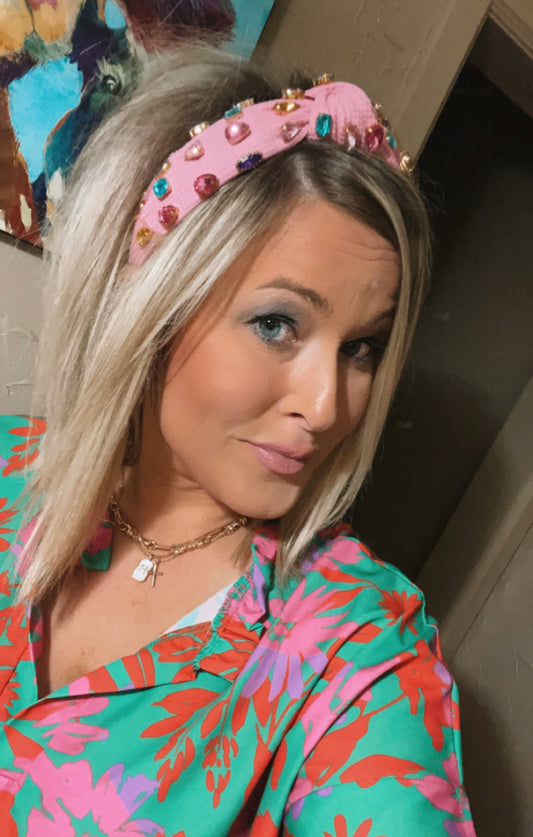 Multi color Stone Headband
